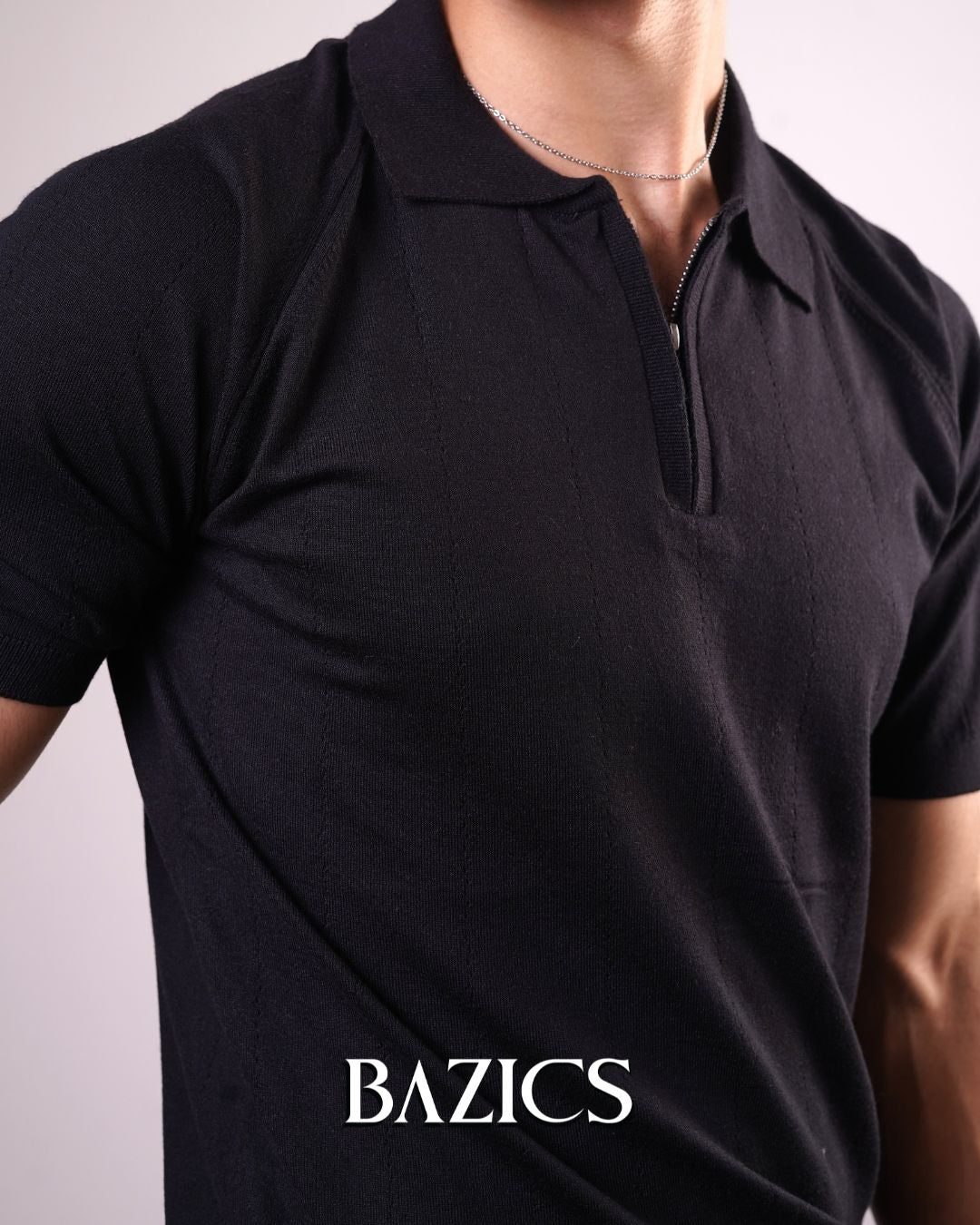 MODERN CLASSIC POLO - BLACK