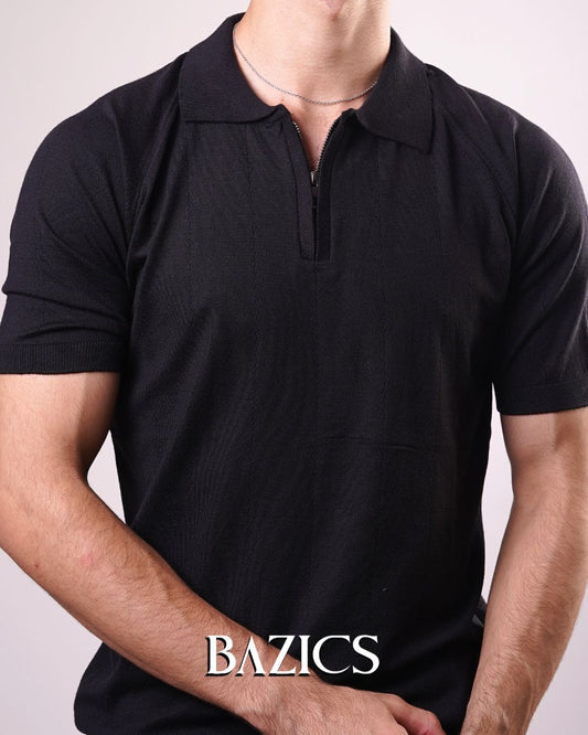 MODERN CLASSIC POLO - BLACK